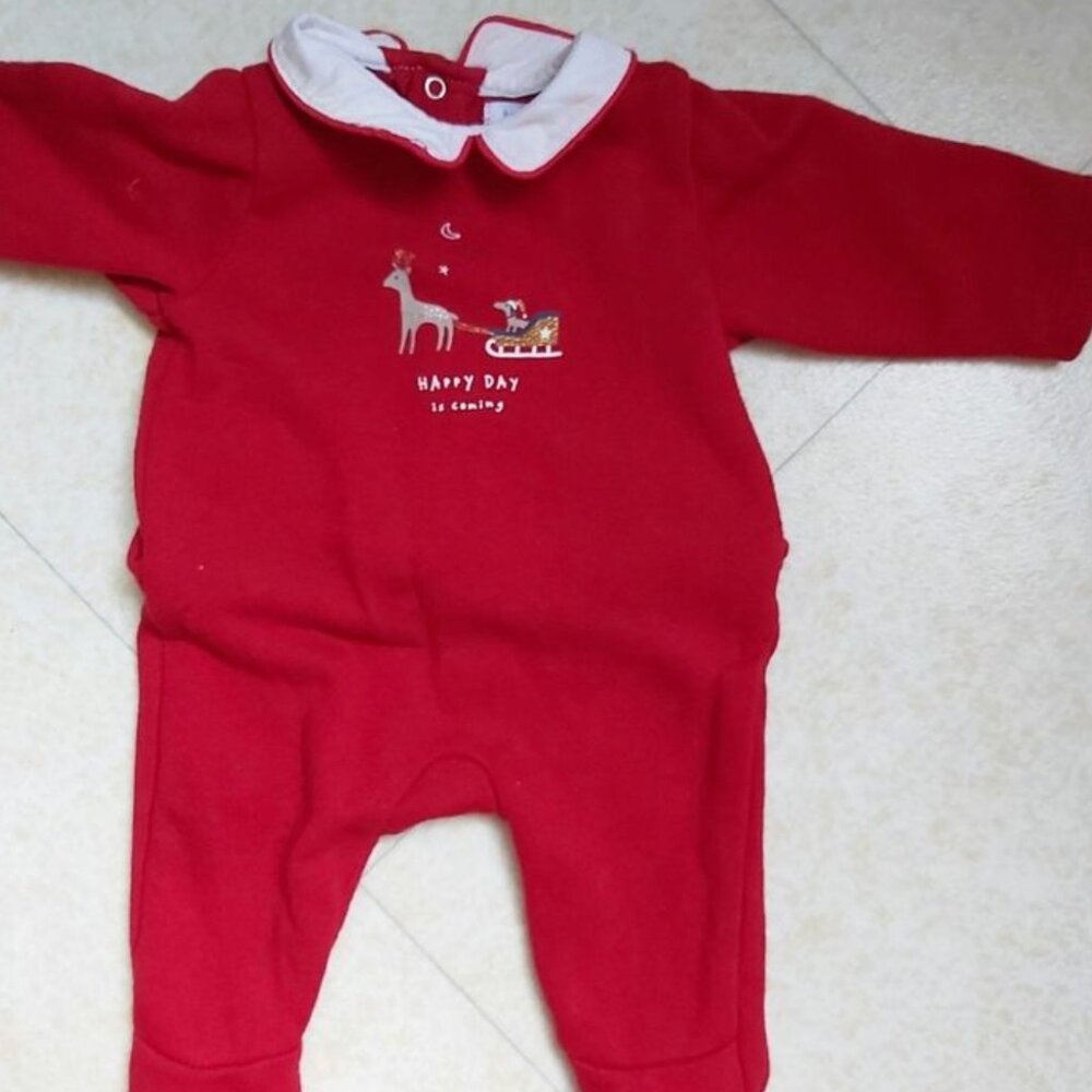 Christmas Red Kids Footie Pajamas